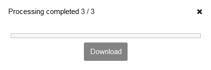 Jatheon cCore pop-up showing processing progress and the Download button