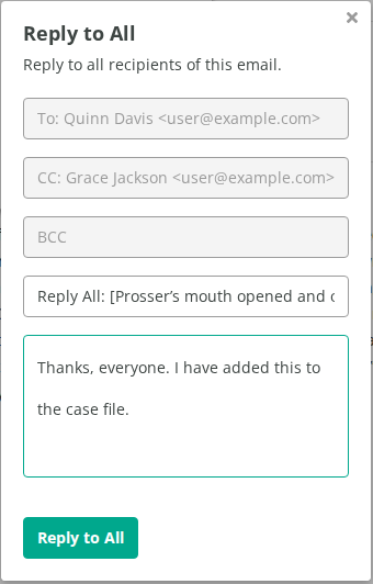 Reply to All window