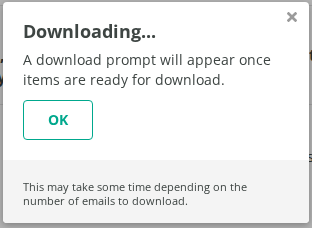 Downloading window