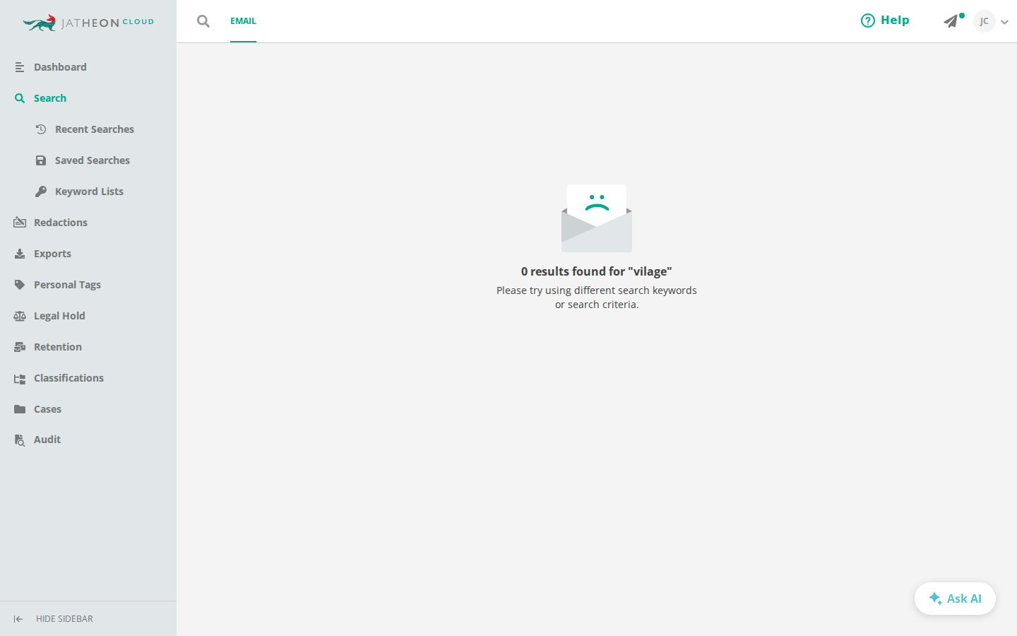 No results without Fuzzy Search
