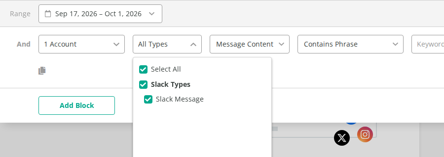 Slack Message content type
