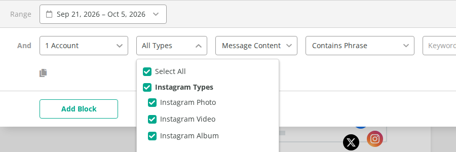 Instagram content types