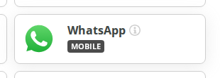 WhatsApp card